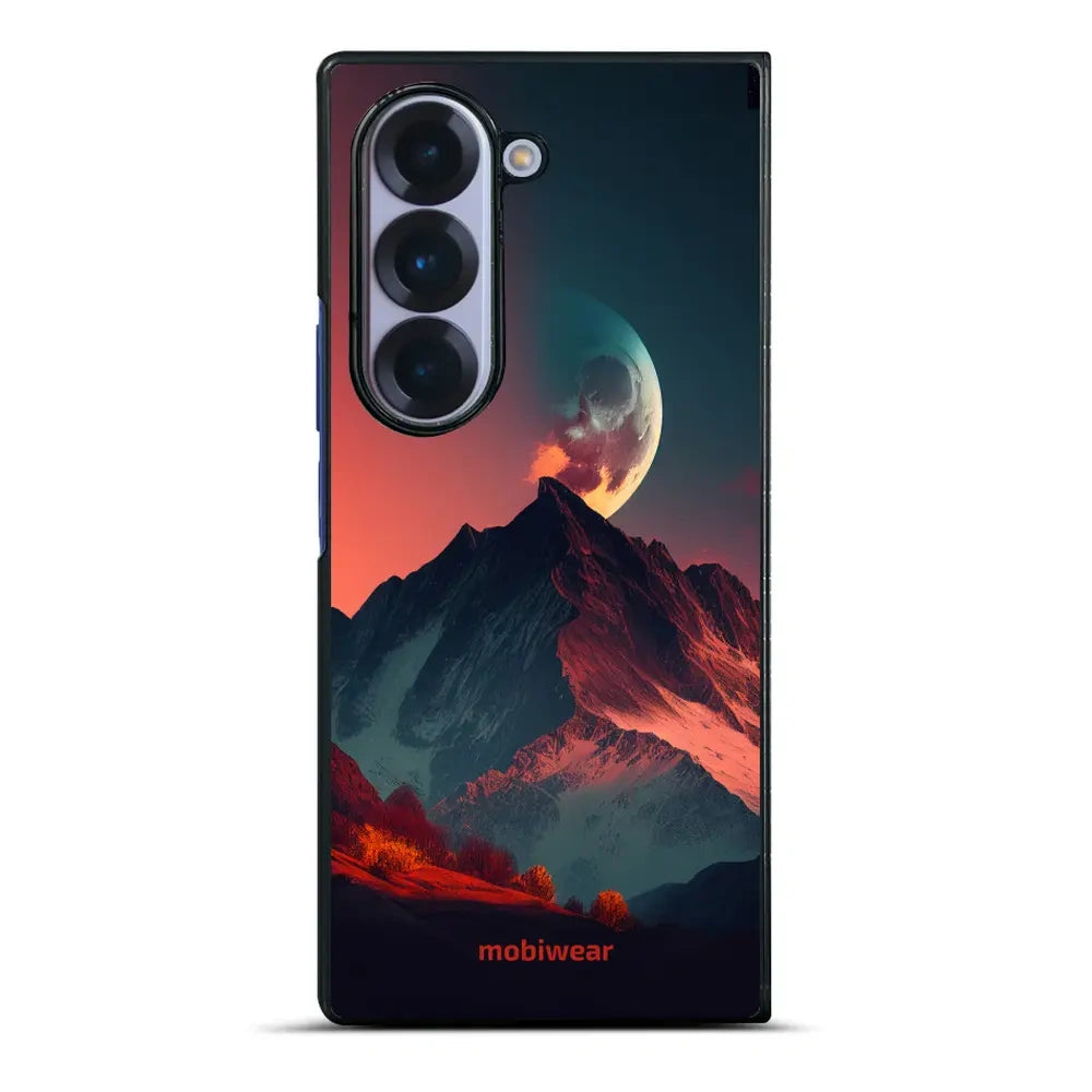 Handyhülle für Galaxy Z Fold6, Mobiwear Glossy Case, Gebirgsdämmerung
