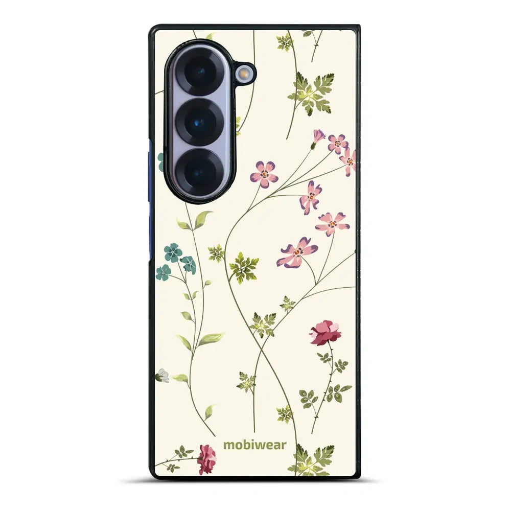 Handyhülle für Galaxy Z Fold6, Mobiwear Glossy Case, Idyllische Blüte