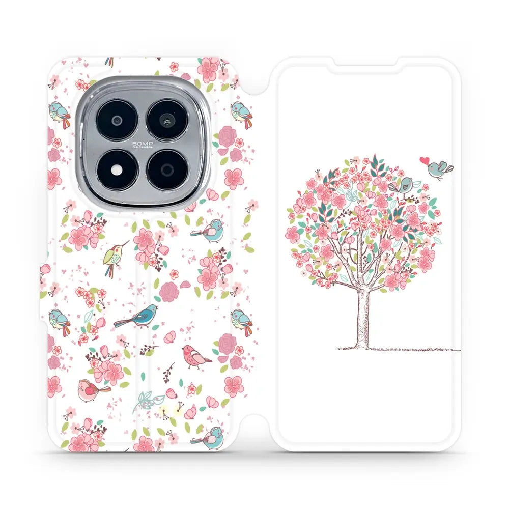 Handyhülle mit klappe für Xiaomi Redmi Note 15 Pro 4G, Mobiwear Book, Rosa Hain