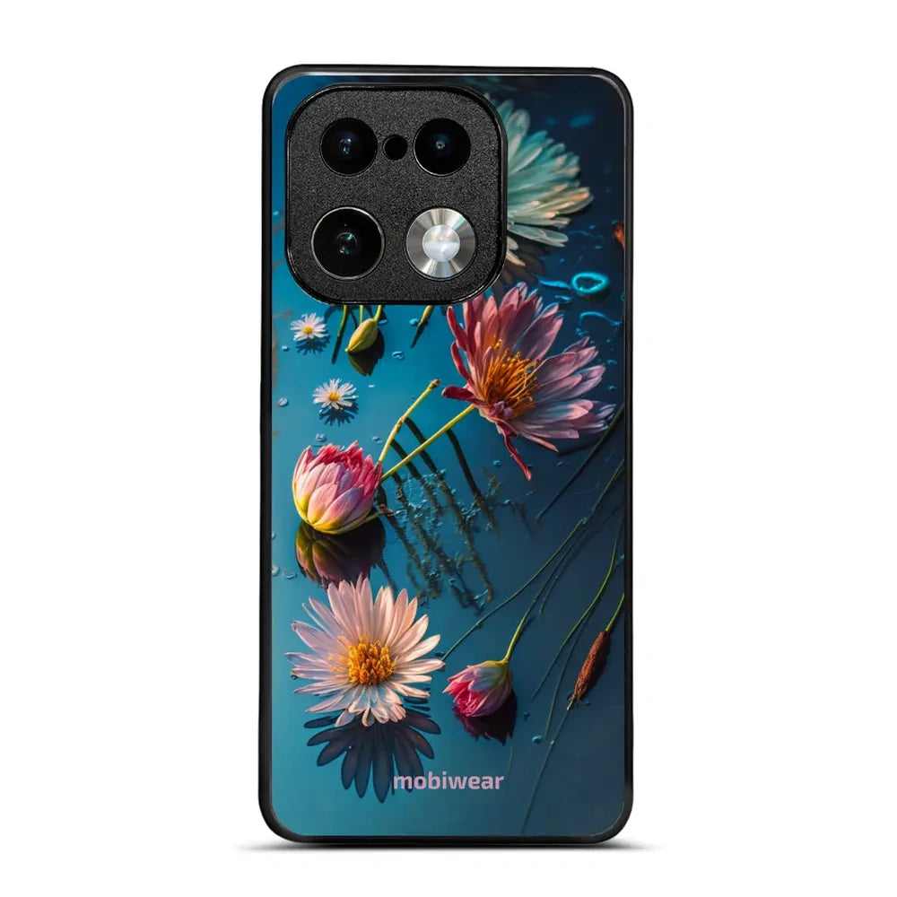 Handyhülle für Realme 16 Pro Plus 5G, Mobiwear Glossy Case, Blau-Blumig