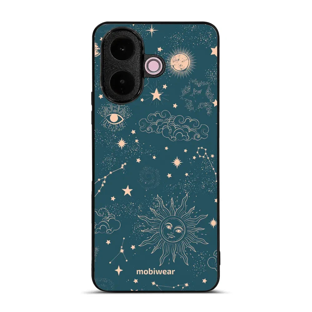 Handyhülle für Vivo V60 Lite 5G, Mobiwear Glossy Case, Astraler Staub