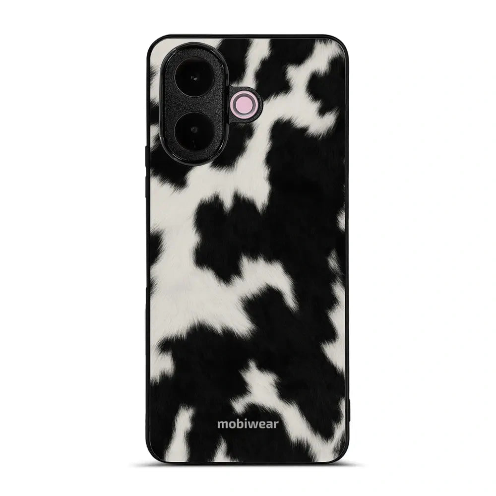 Handyhülle für Vivo V60 Lite 5G, Mobiwear Glossy Case, Kuhfell-Optik