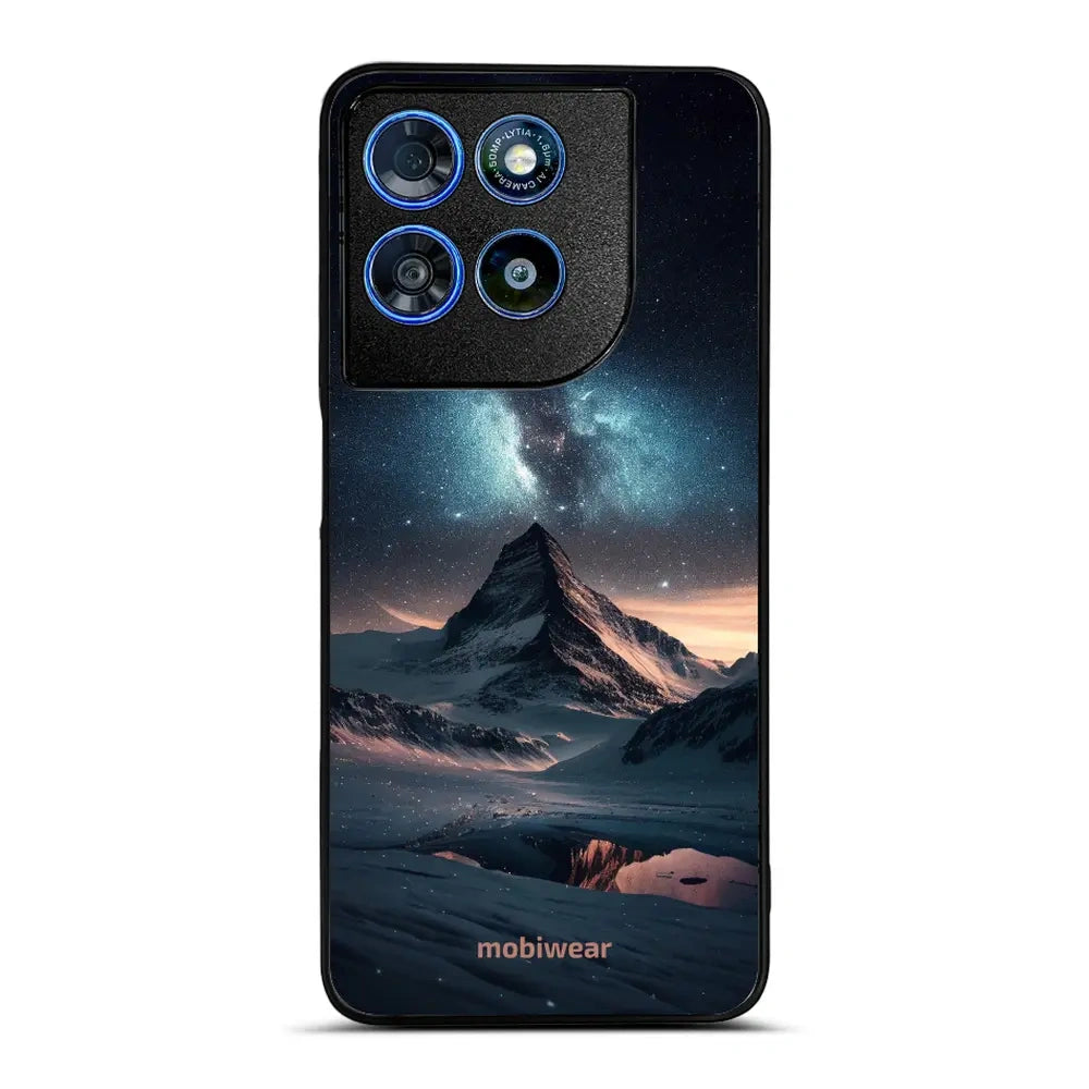 Handyhülle für Motorola Moto G57 Power, Mobiwear Glossy Case, Nachtberg