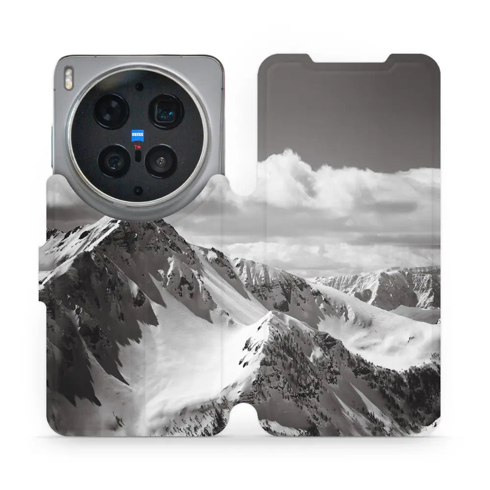 Handyhülle mit klappe für Vivo X300 Ultra, Mobiwear Book, Berggipfel