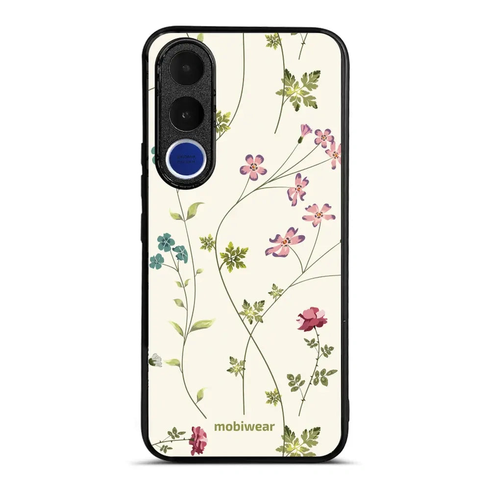 Handyhülle für Vivo V70 FE 5G, Mobiwear Glossy Case, Idyllische Blüte