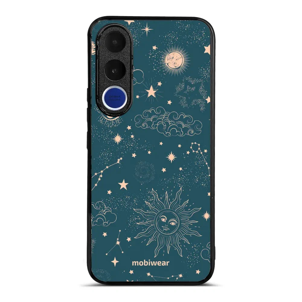 Handyhülle für Vivo V70 FE 5G, Mobiwear Glossy Case, Astraler Staub