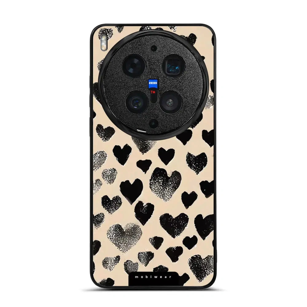 Handyhülle für Vivo X300 Ultra, Mobiwear Glossy Case, Beige Liebe
