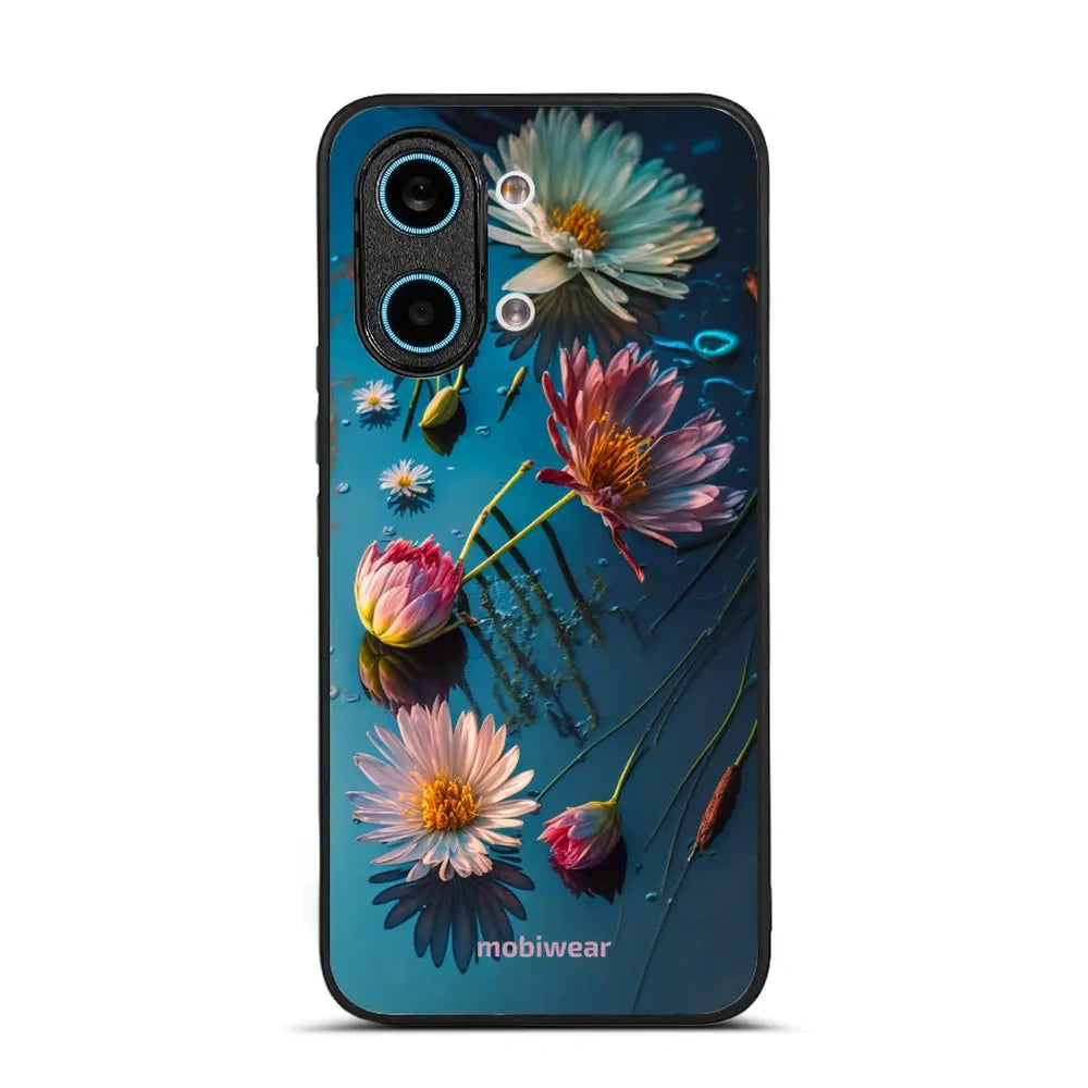 Handyhülle für Xiaomi POCO X8 Pro Max, Mobiwear Glossy Case, Blau-Blumig