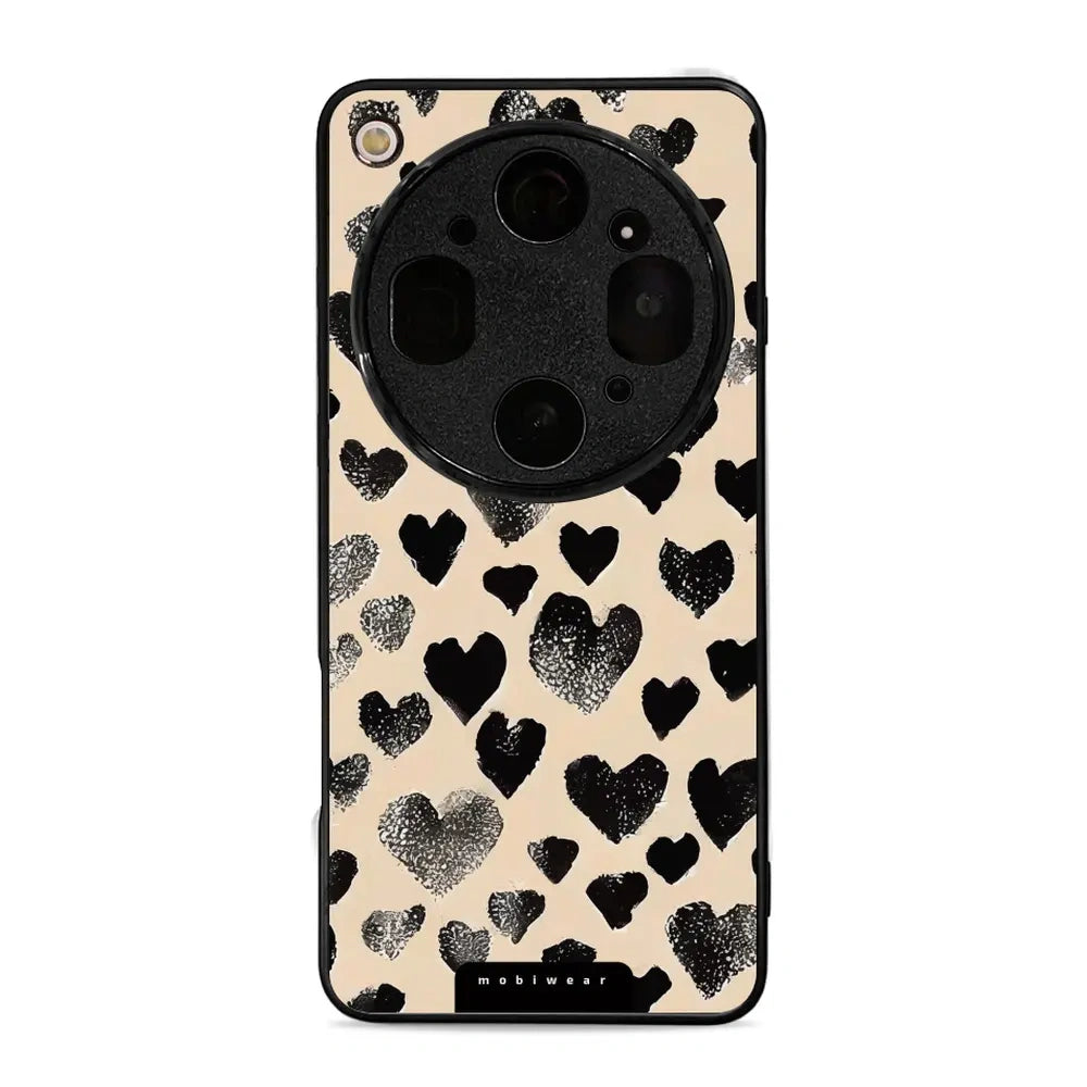 Handyhülle für Oppo Find X9 Ultra, Mobiwear Glossy Case, Beige Liebe