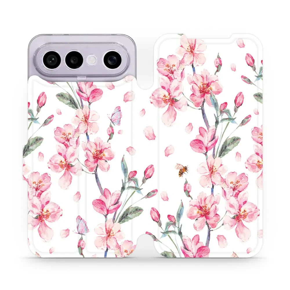 Handyhülle mit klappe für Vivo X300 FE, Mobiwear Book, Rosa Frühling