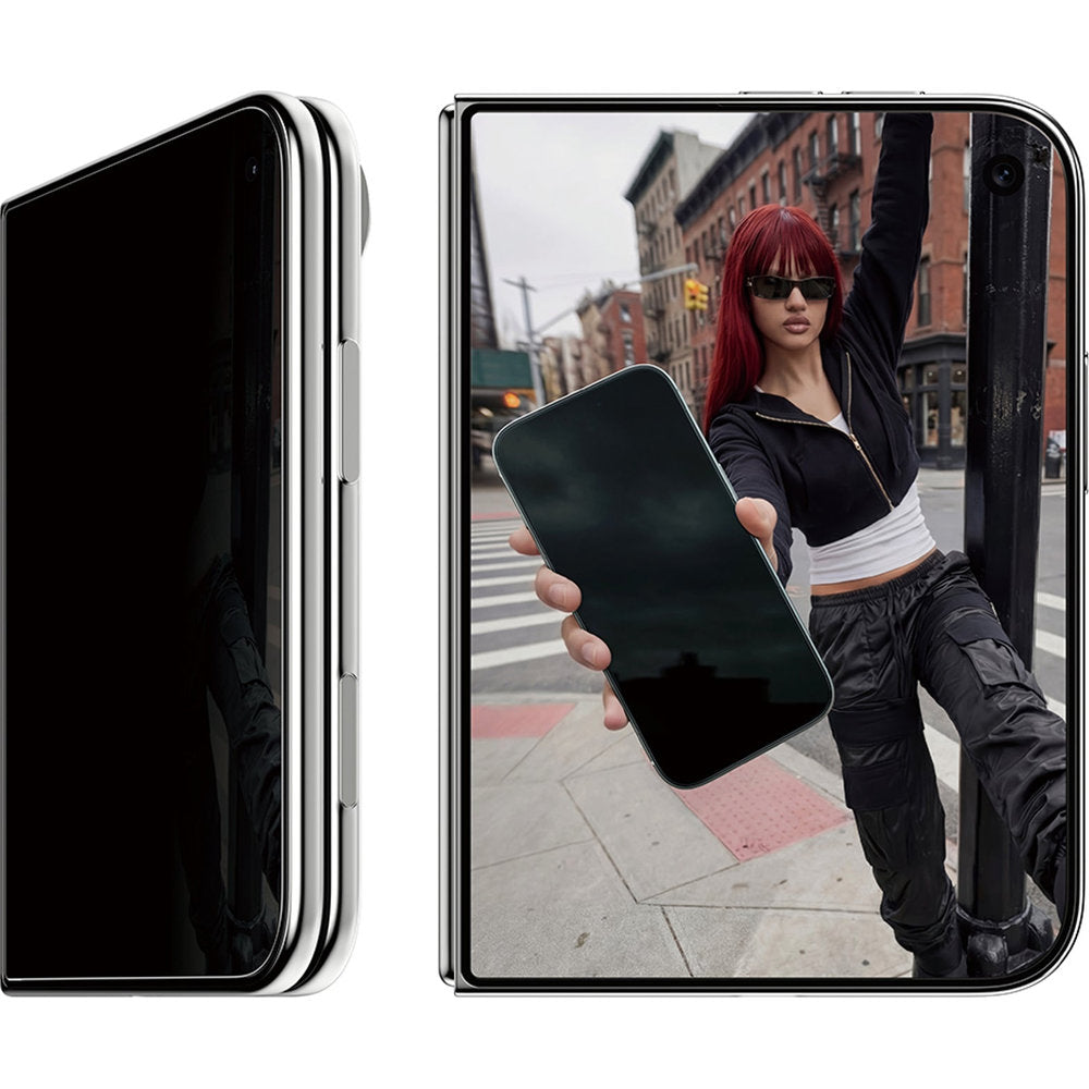 Sichtschutzglas mit Applikator für iPhone Duo, SAFE by PanzerGlass Ultra-Wide Fit Privacy mit EasyAligner (3/7)
