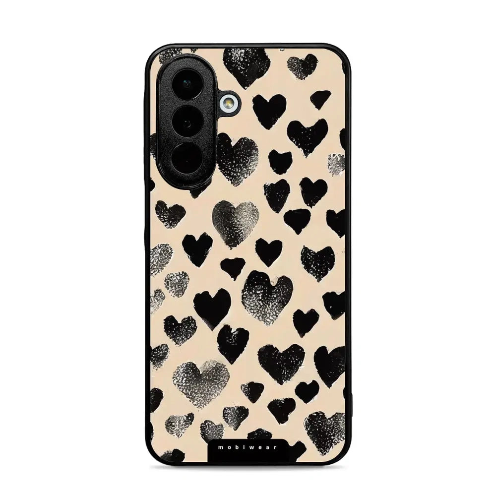 Handyhülle für Galaxy A27 5G, Mobiwear Glossy Case, Beige Liebe