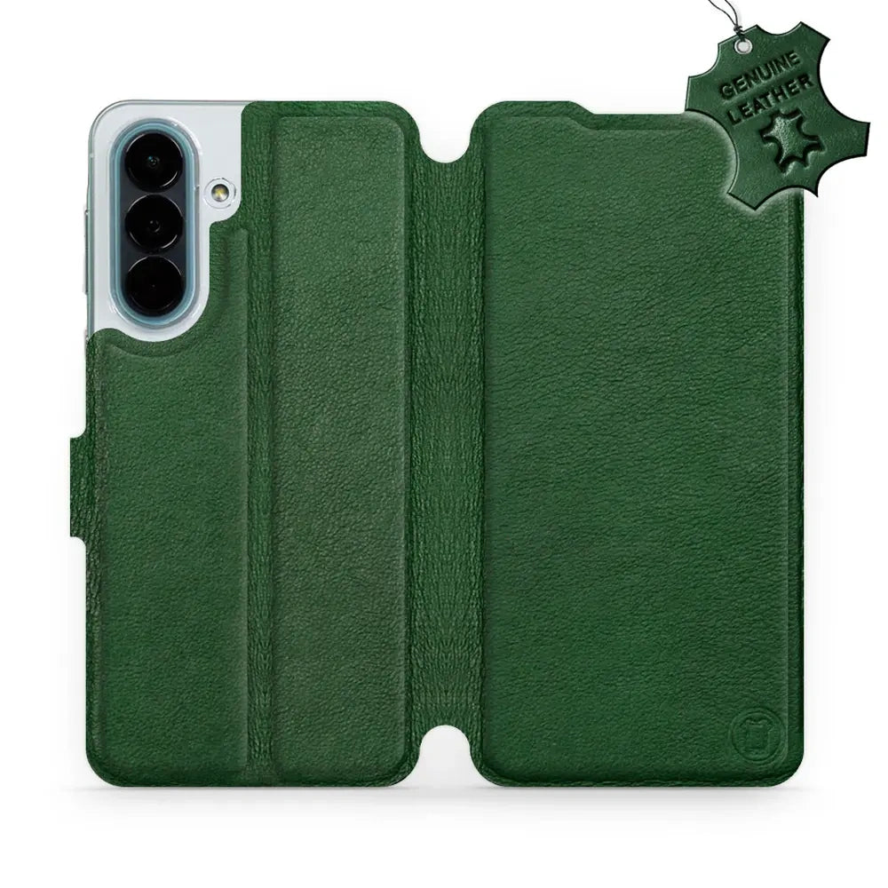 Echtleder Handyhülle für Galaxy A27 5G, Mobiwear Leather, Grün