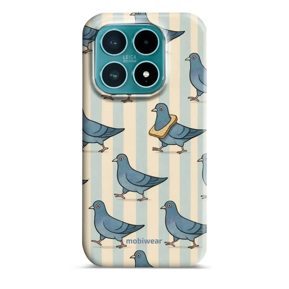 Handyhülle für Xiaomi 17, Mobiwear Elite Pro, Blaue Tauben