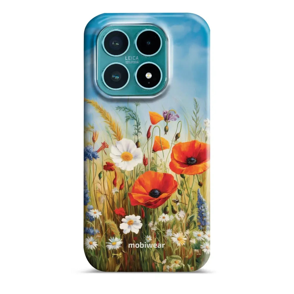 Handyhülle für Xiaomi 17, Mobiwear Elite Pro, Wiesenblumen