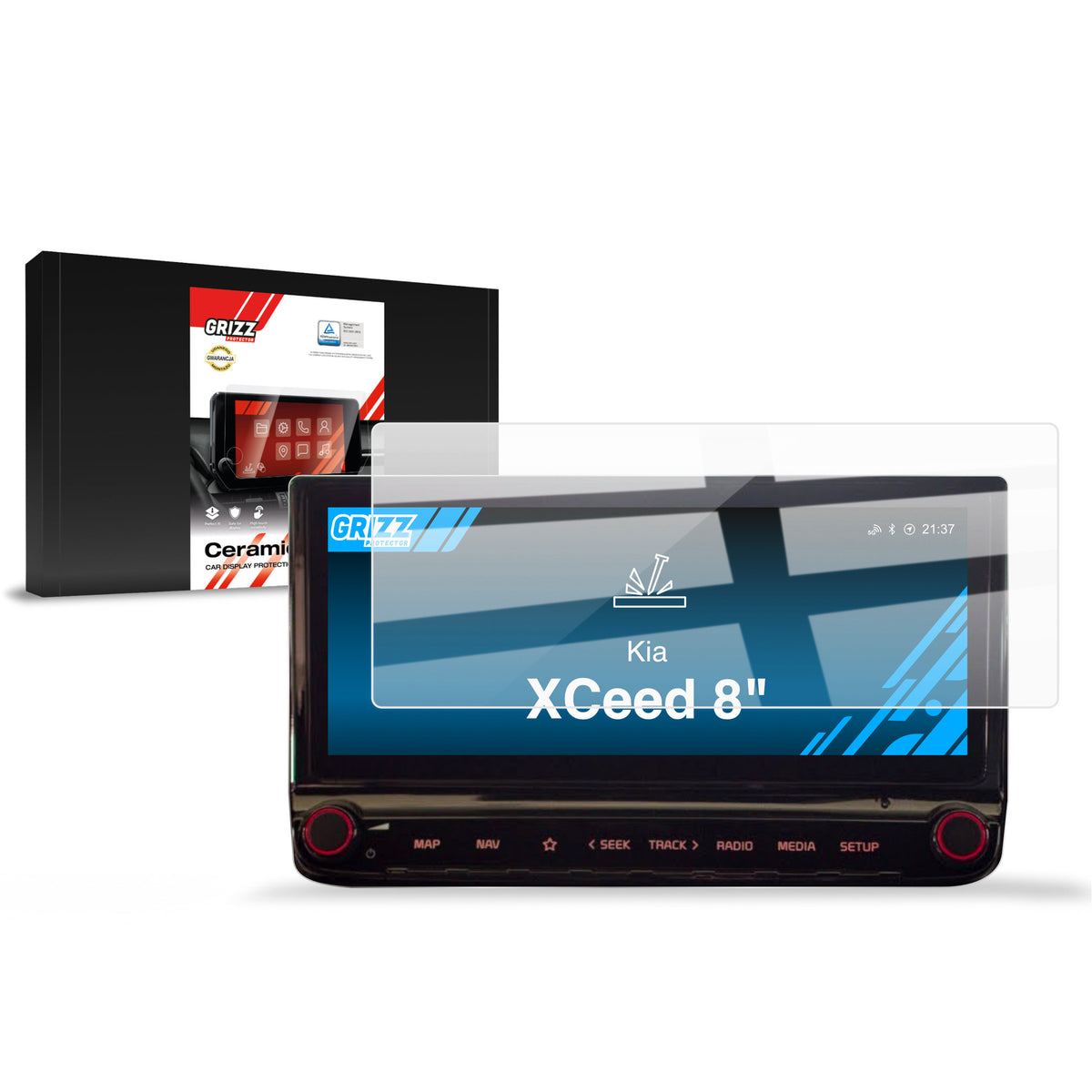 Keramische Autodisplayfolie für Kia XCeed (2019-2024), Grizz Protector