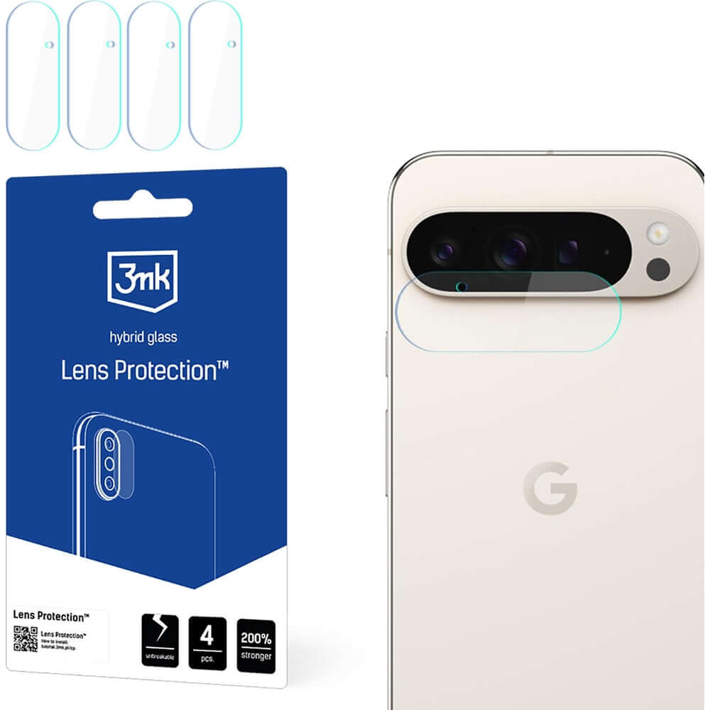 Objektivschutz für Google Pixel 9 Pro XL, 3mk Lens Protection, 4 Sätze
