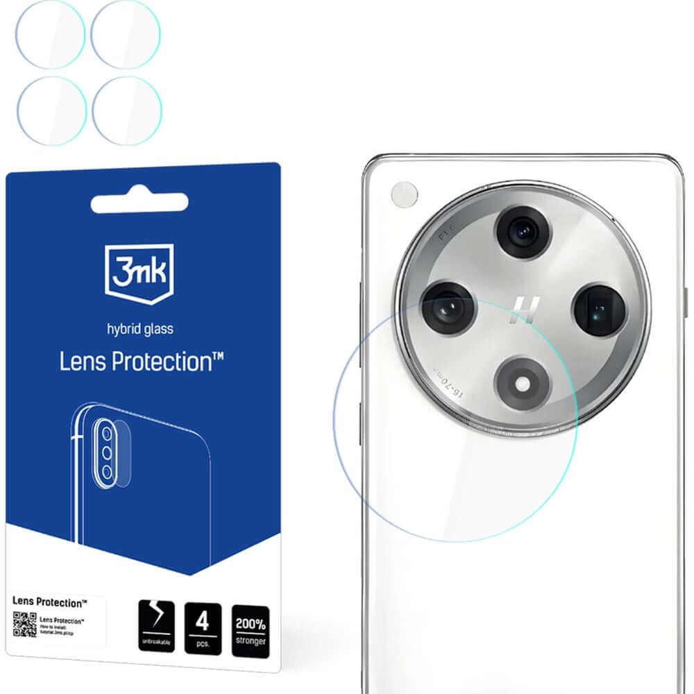 Objektivschutz für Oppo Find X8, 3mk Lens Protection, 4 Sätze
