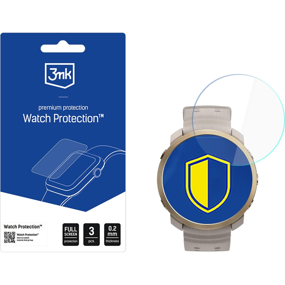Hybridglas für Polar Vantage M3, 3mk Watch Protection, 3 Stück