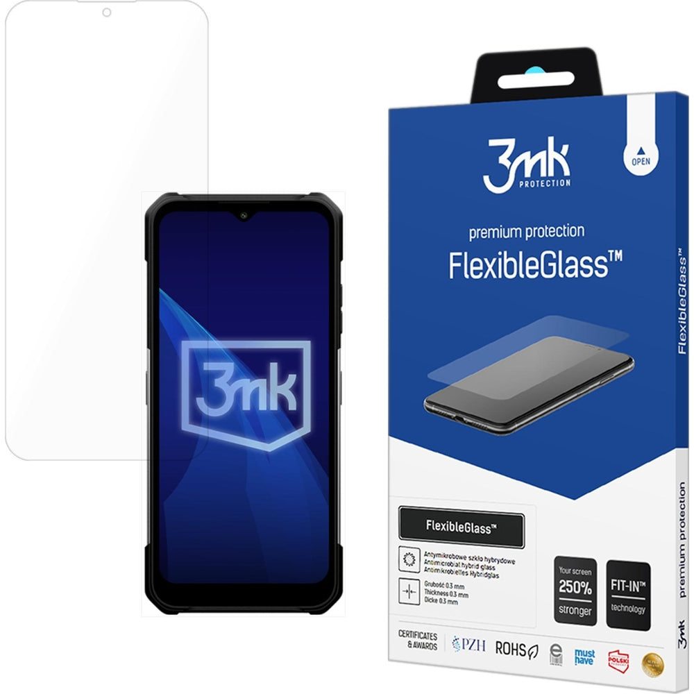 Hybridglas für MyPhone Hammer Construction 2 5G, 3mk FlexibleGlass