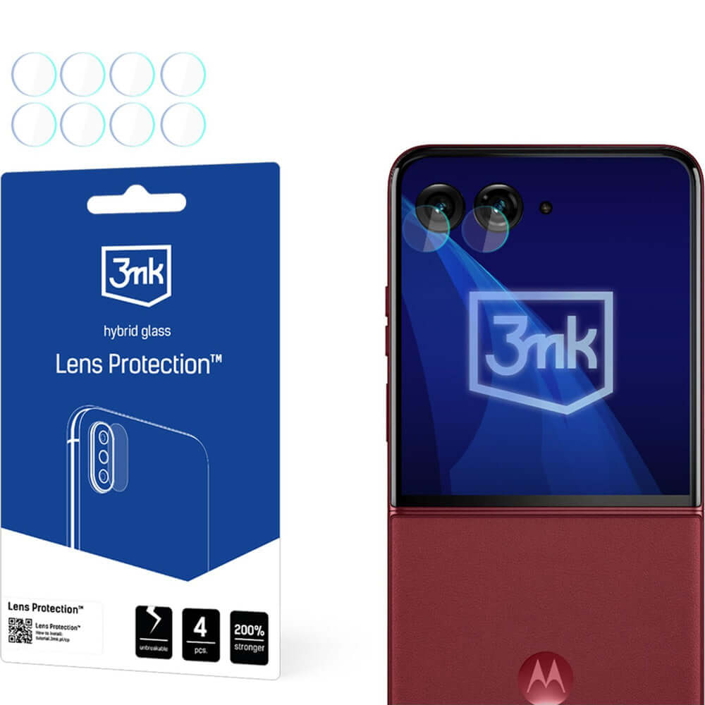 Objektivschutz für Motorola Razr 60 Ultra, 3mk Lens Protection, 4 Sätze