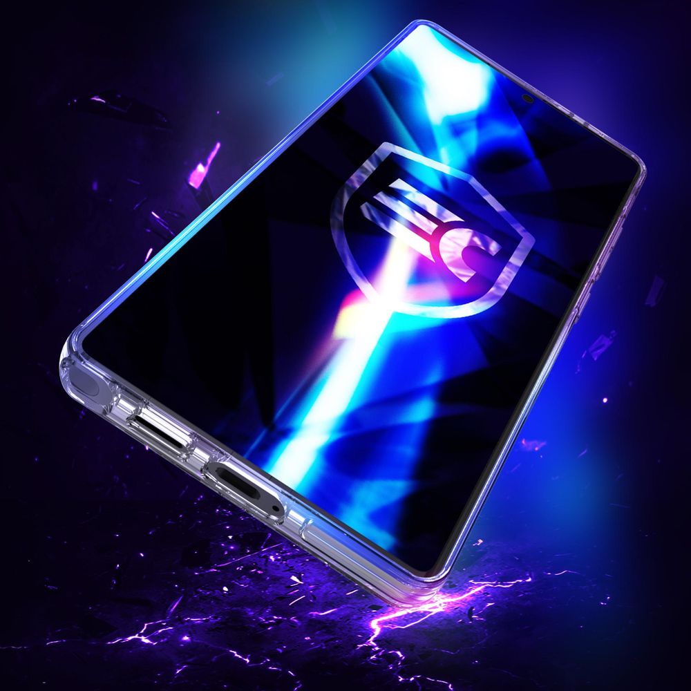Handyhülle für Galaxy S25 Ultra, 3mk EverClear MagCase mit MagSafe, Transparent mit weißem Magneten