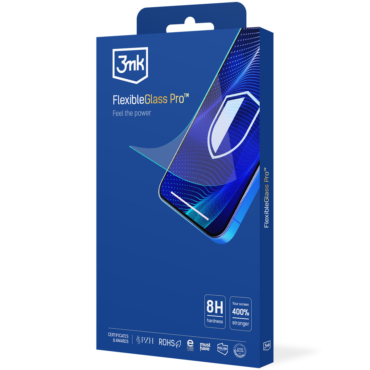 Hybridglas für iPhone 15, 3mk FlexibleGlass Pro