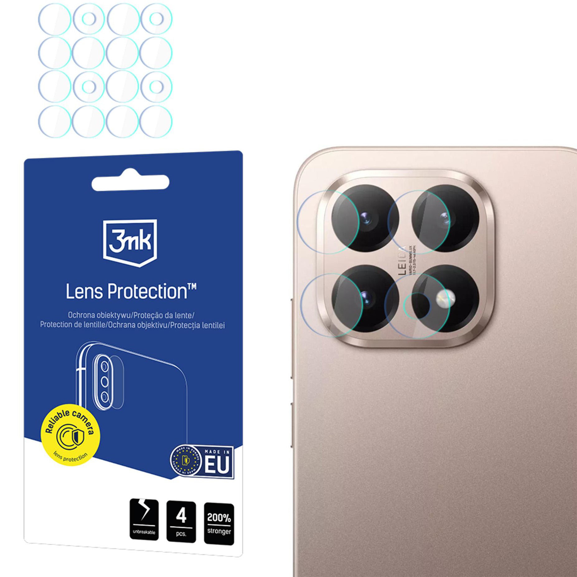 Objektivschutz für Xiaomi 15T, 3mk Lens Protection, 4 Sätze