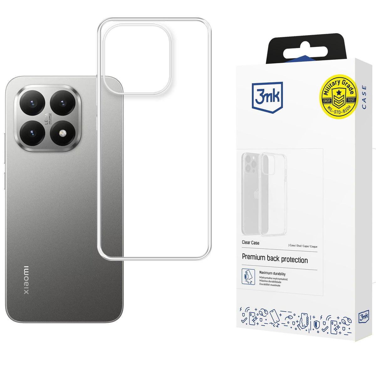 Handyhülle für Xiaomi 15T, 3mk Clear Case, Transparent