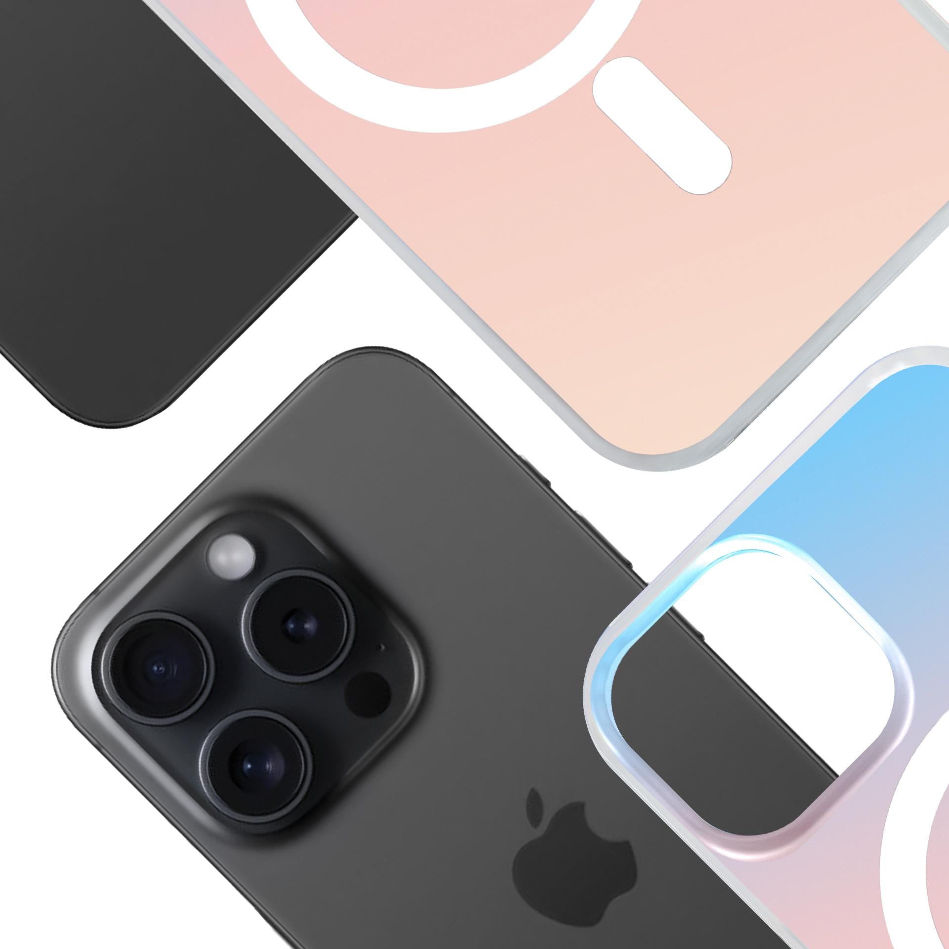 Handyhülle für iPhone 14 Pro Max, 3mk Hardy PrisMag Case mit MagSafe, holografisch