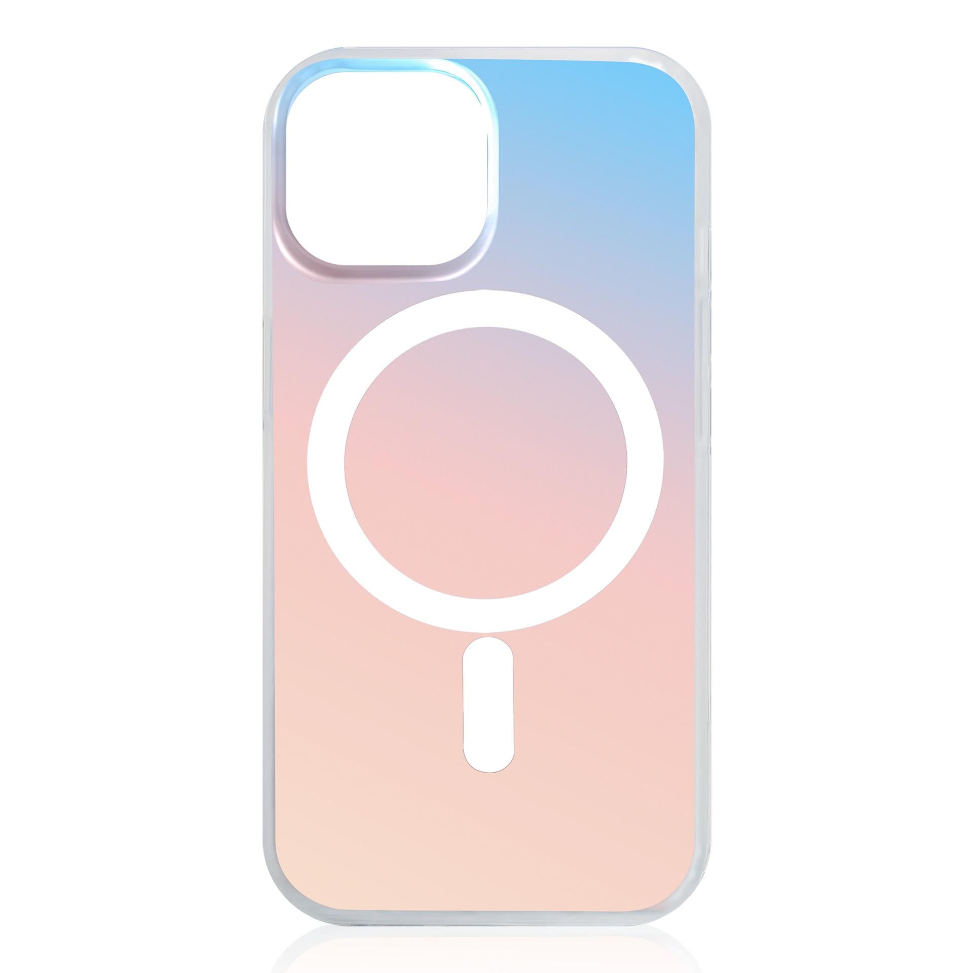 Handyhülle für iPhone 15, 3mk Hardy PrisMag Case mit MagSafe, holografisch