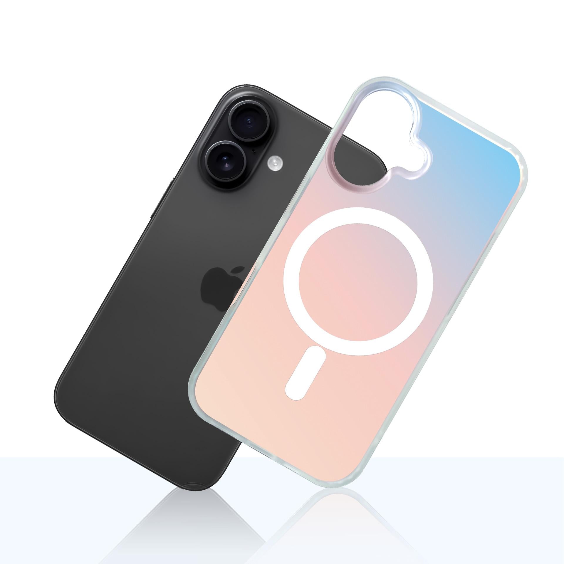 Handyhülle für iPhone 17, 3mk Hardy PrisMag Case mit MagSafe, holografisch