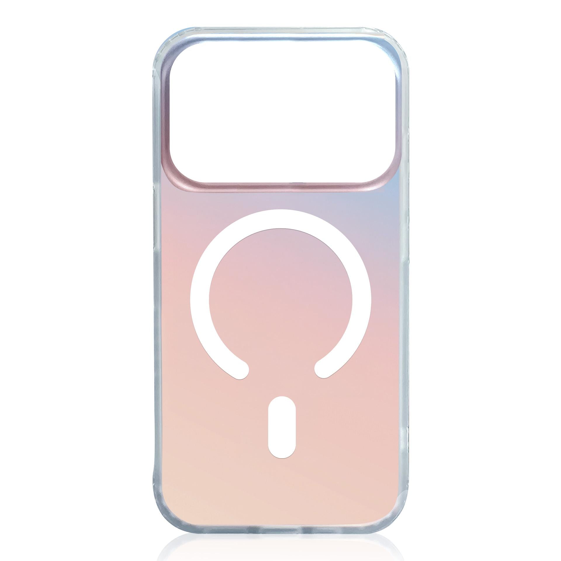 Handyhülle für iPhone 17 Pro Max, 3mk Hardy PrisMag Case mit MagSafe, holografisch