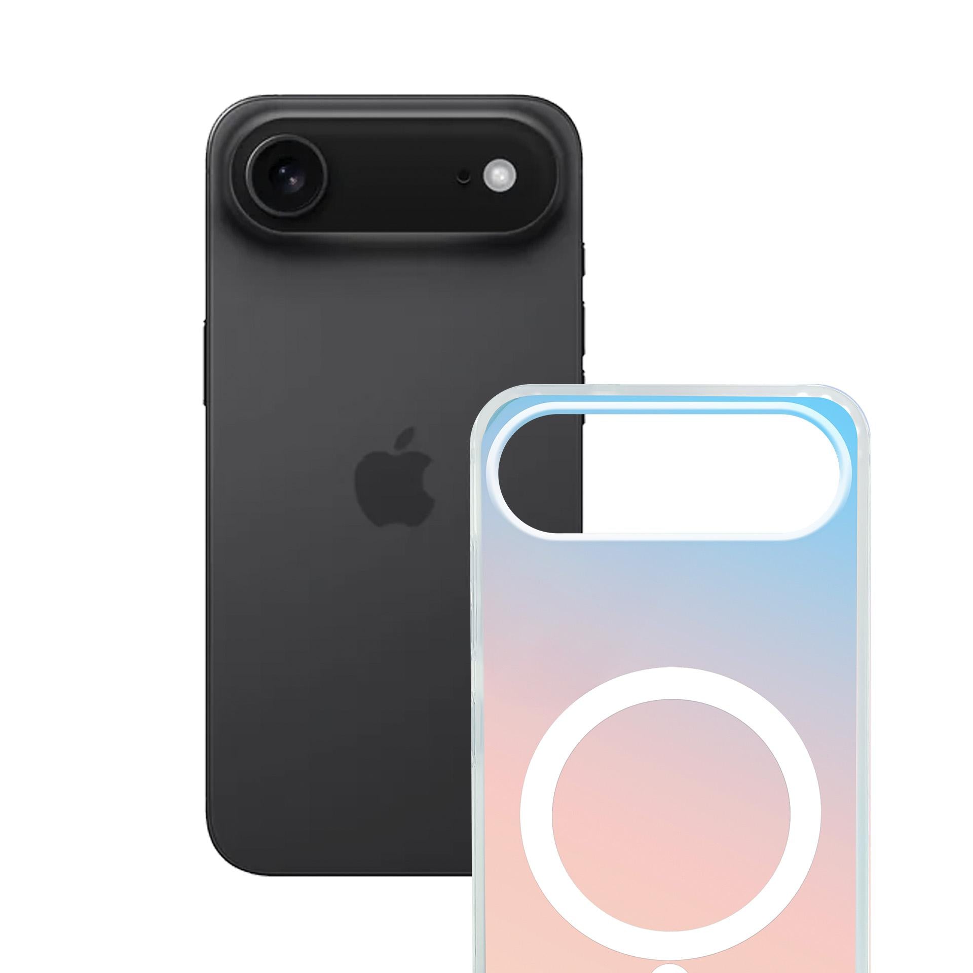 Handyhülle für iPhone Air, 3mk Hardy PrisMag Case mit MagSafe, holografisch