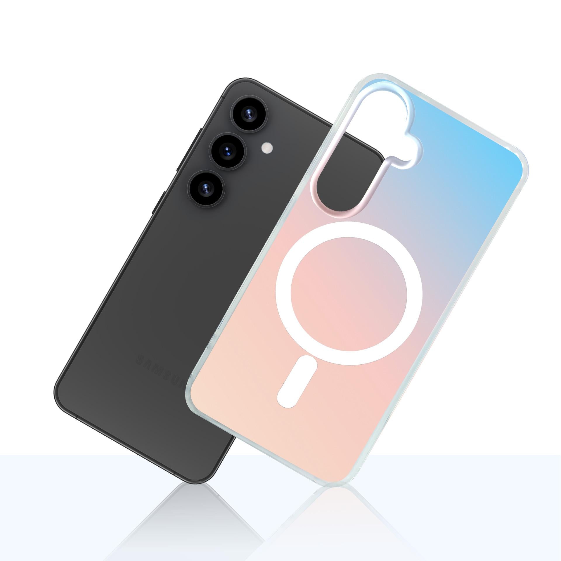 Handyhülle für Galaxy S25, 3mk Hardy PrisMag Case mit MagSafe, holografisch