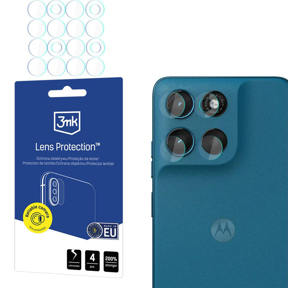 Objektivschutz für Motorola Moto G57 Power, 3mk Lens Protection, 4 Sätze