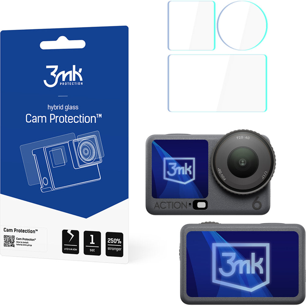 Hybridglas für DJI Osmo Action 6, 3mk Cam Protection (1/4)