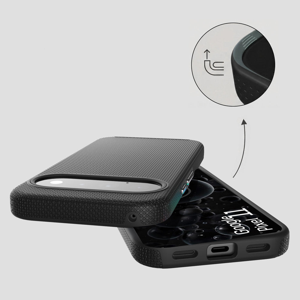 Handyhülle für Google Pixel 11, 3mk Hardy Shockproof MagCase mit MagSafe, Schwarz (10/12)