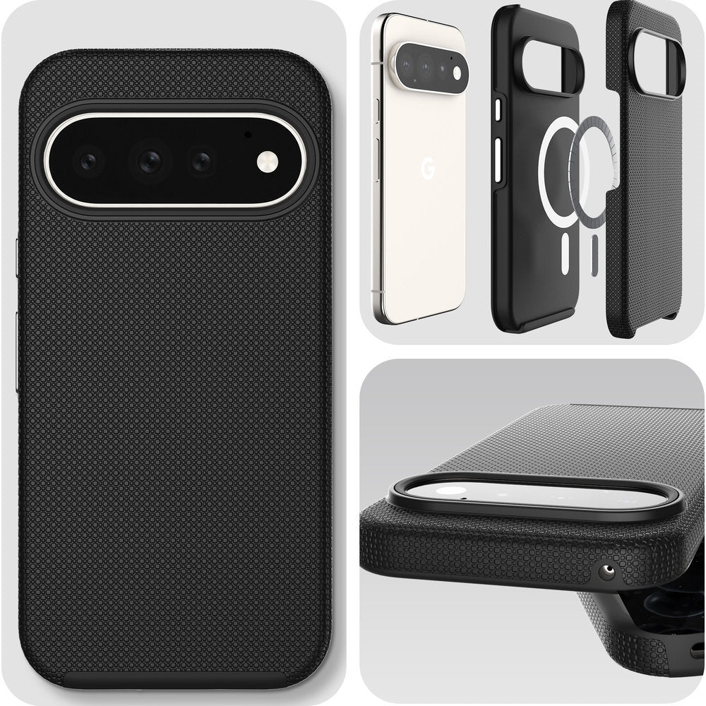 Handyhülle für Google Pixel 11 Pro, 3mk Hardy Shockproof MagCase mit MagSafe, Schwarz (3/12)
