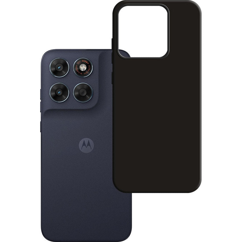 Handyhülle für Motorola Moto G87 5G, 3mk Matt Case, mattes Schwarz