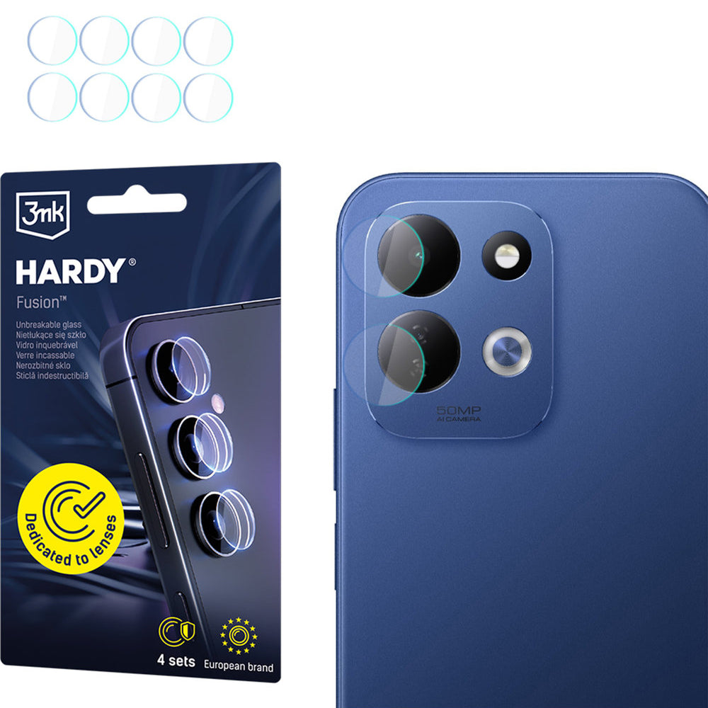 4x Hybridglas Kameraschutz für Linsen für Xiaomi Redmi 17 4G / 5G, 3mk Hardy Fusion Lens Protection (1/11)