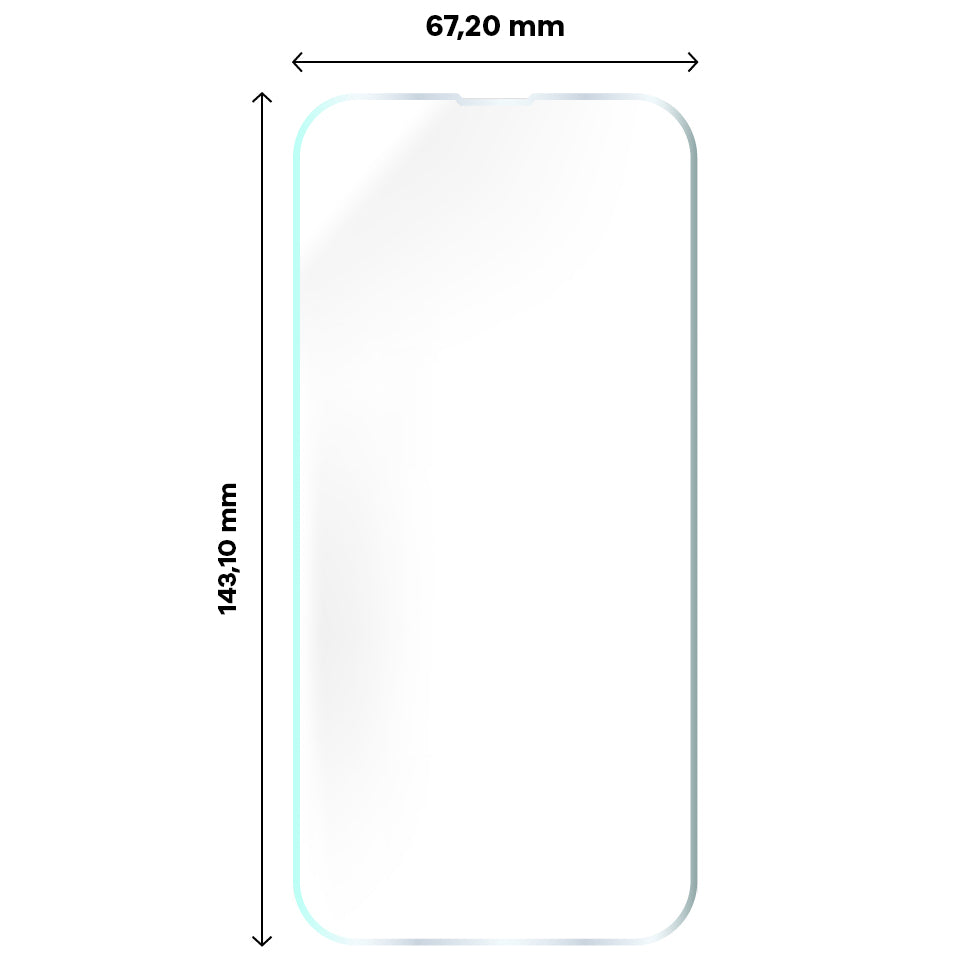Hydrogel Folie für den Bildschirm Bizon Film Hydrogel Front Duo für iPhone 14 Pro, 2 Stück