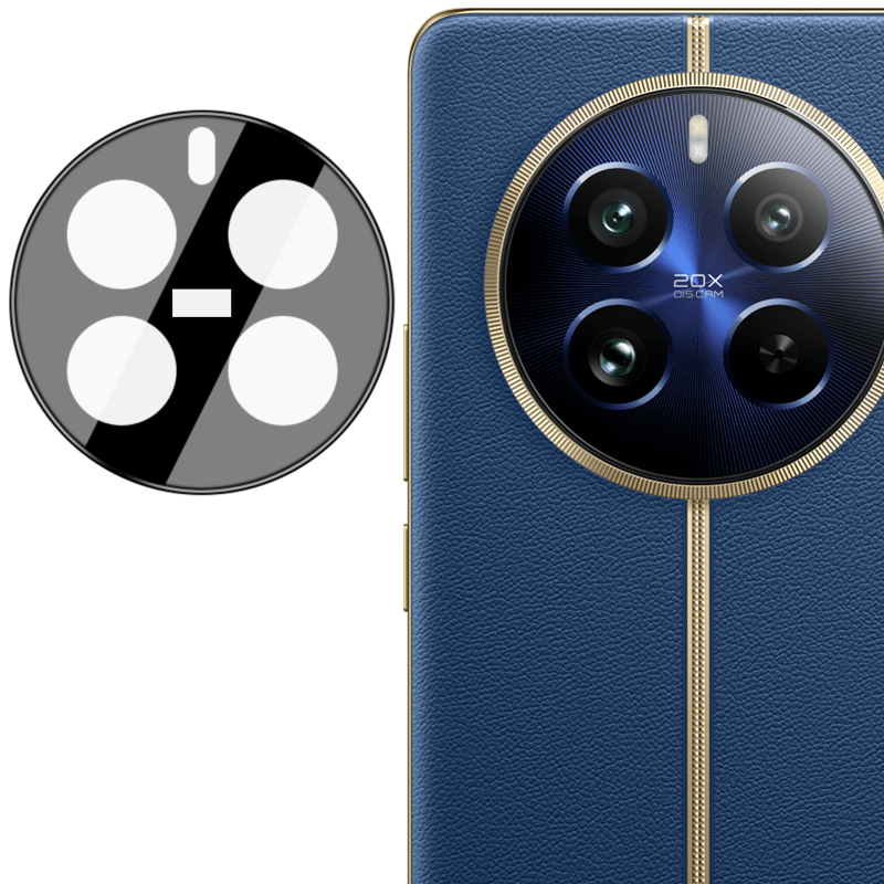 Gehärtetes Glas für die Kamera für Realme 12 Pro/Realme 12 Pro+, Bizon Glass Silk Lens, 2 Stück
