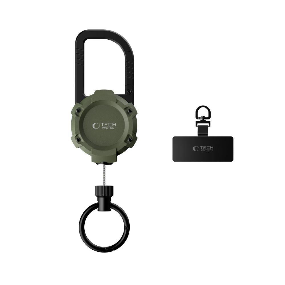 Anti-Diebstahl Handy Lanyard mit einziehbarem Seil, Tech-Protect ATH03 UrbanLoop, Grün (1/9)