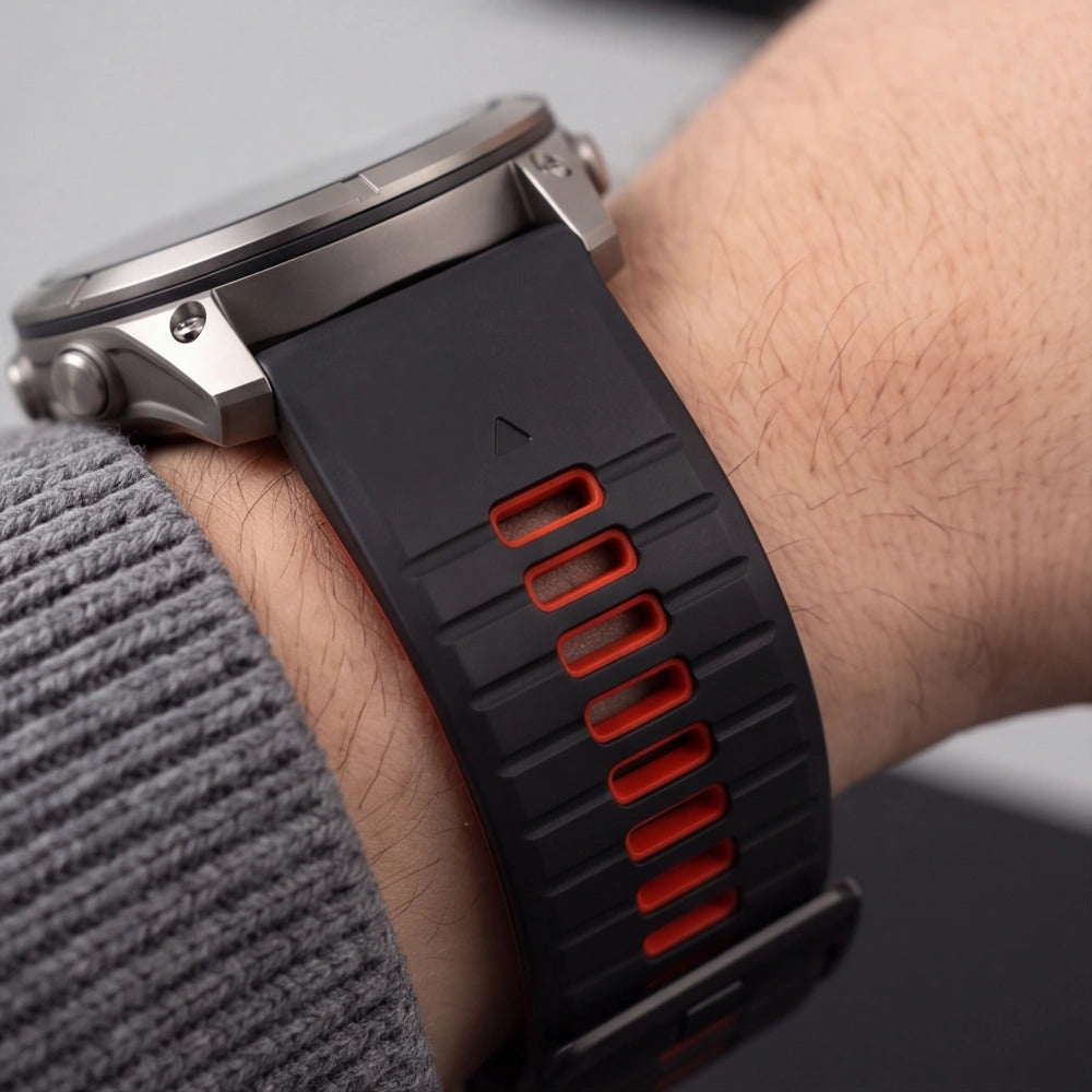 Armband für QuickFit 22 mm, Tech-Protect IconBand, Schwarz-Rot (7/9)