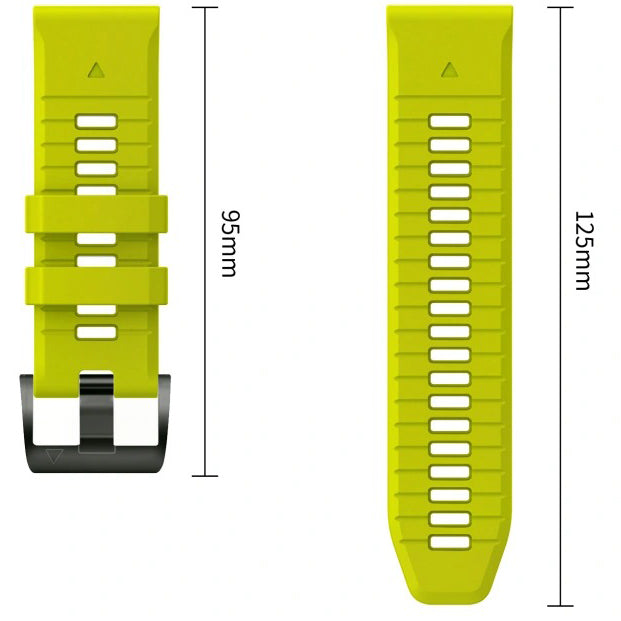 Armband für QuickFit 22 mm, Tech-Protect IconBand, Limonengrün-Schwarz (8/9)