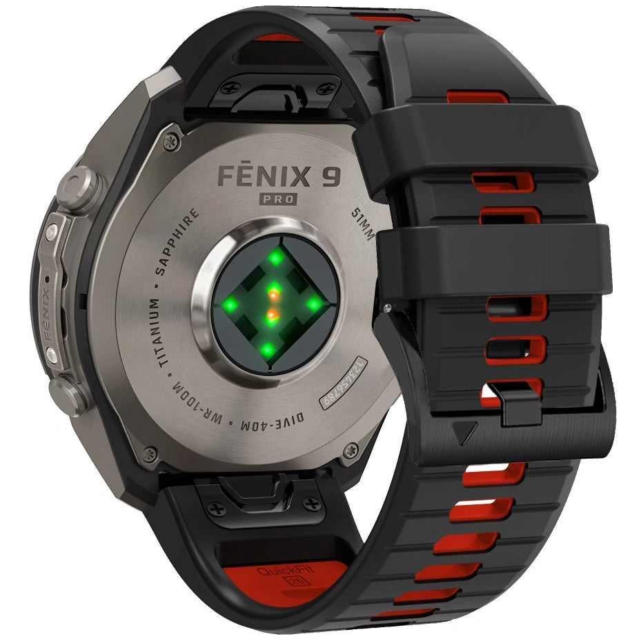 Armband für QuickFit 26 mm, Tech-Protect IconBand, Schwarz-Rot (3/9)