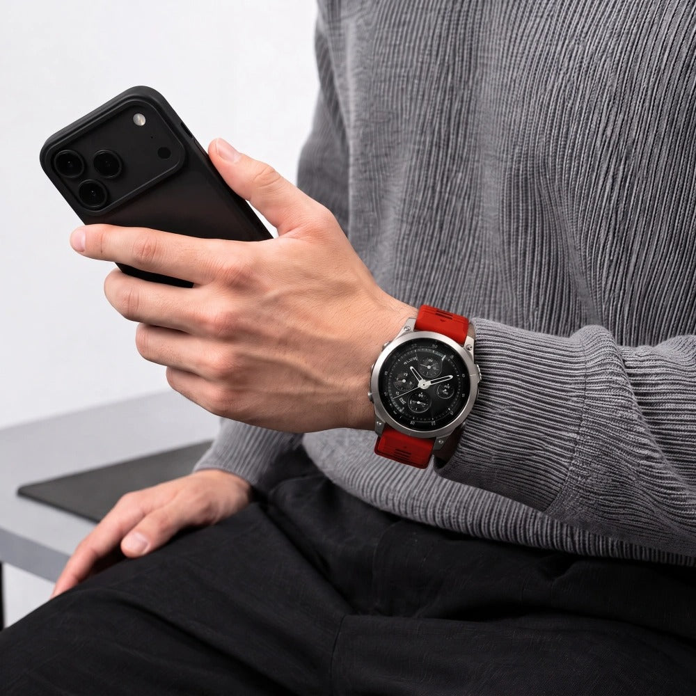 Armband für QuickFit 26 mm, Tech-Protect IconBand, Rot-Schwarz (4/9)