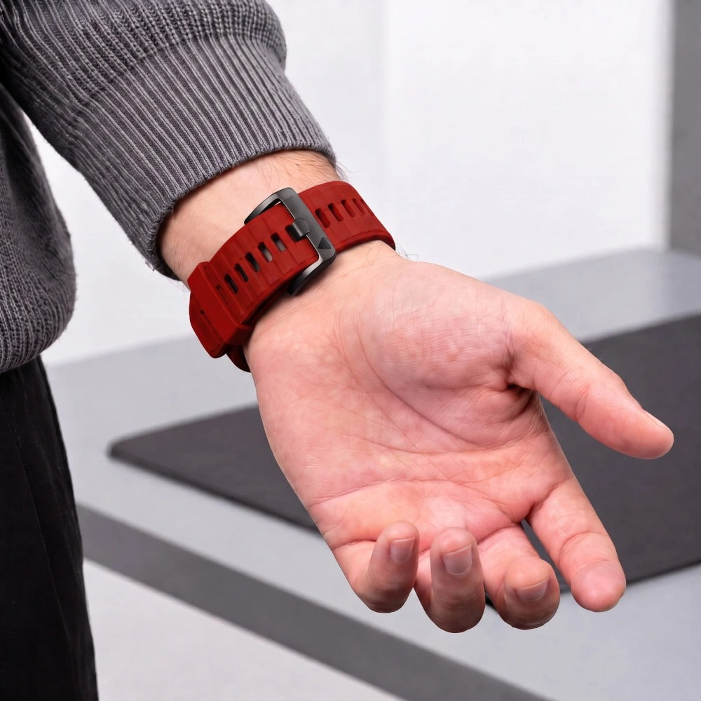 Armband für QuickFit 26 mm, Tech-Protect IconBand, Rot-Schwarz (7/9)
