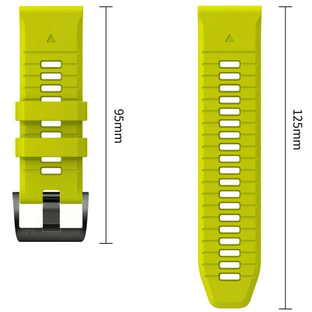 Armband für QuickFit 26 mm, Tech-Protect IconBand, Limonengrün-Schwarz (8/9)